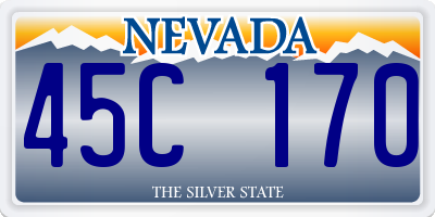 NV license plate 45C170