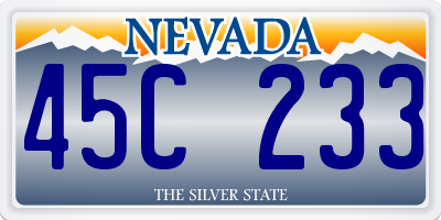 NV license plate 45C233