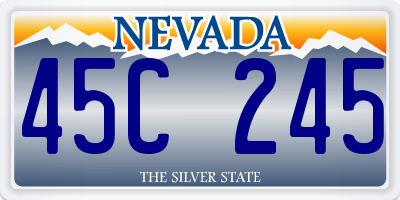 NV license plate 45C245