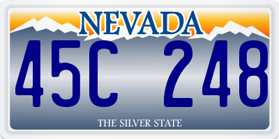 NV license plate 45C248