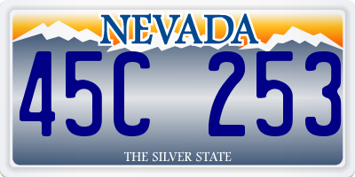 NV license plate 45C253