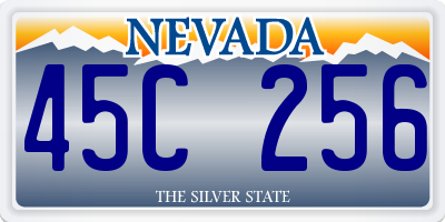 NV license plate 45C256