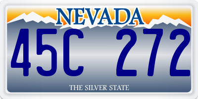 NV license plate 45C272
