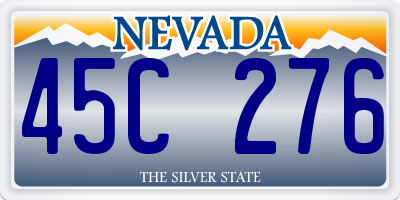 NV license plate 45C276