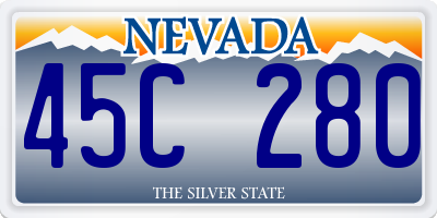 NV license plate 45C280