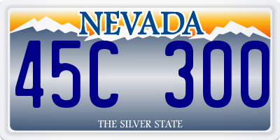 NV license plate 45C300