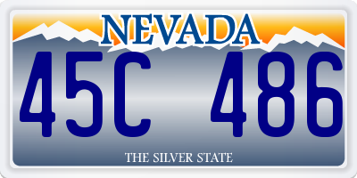 NV license plate 45C486