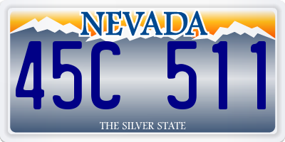 NV license plate 45C511