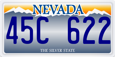 NV license plate 45C622