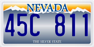 NV license plate 45C811
