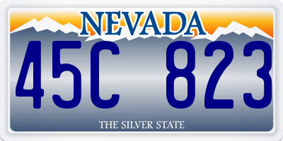 NV license plate 45C823