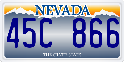 NV license plate 45C866
