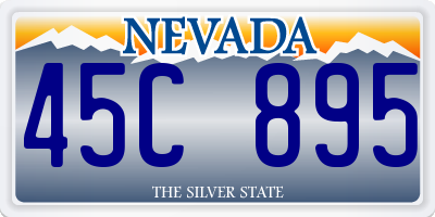 NV license plate 45C895