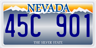 NV license plate 45C901