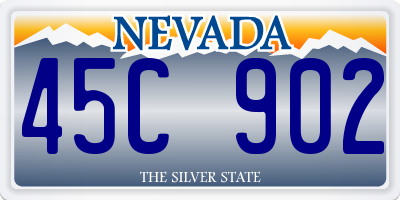 NV license plate 45C902