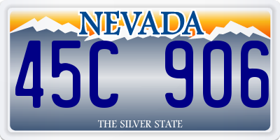 NV license plate 45C906