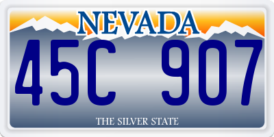 NV license plate 45C907