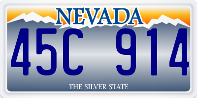 NV license plate 45C914