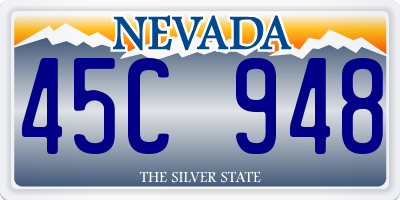 NV license plate 45C948