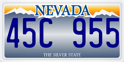 NV license plate 45C955