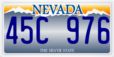 NV license plate 45C976
