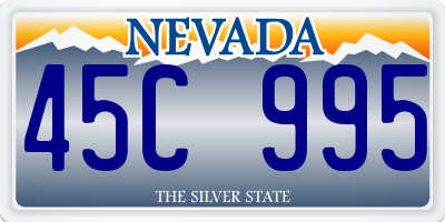 NV license plate 45C995