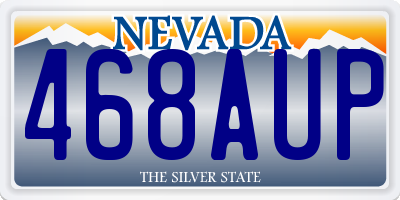 NV license plate 468AUP