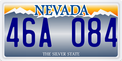 NV license plate 46A084