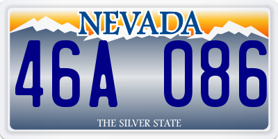 NV license plate 46A086