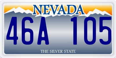 NV license plate 46A105