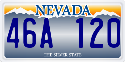 NV license plate 46A120