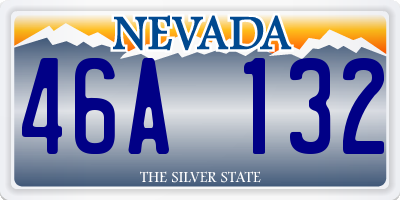 NV license plate 46A132
