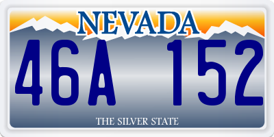 NV license plate 46A152