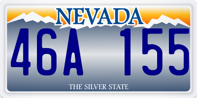 NV license plate 46A155