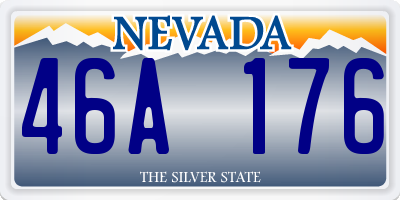 NV license plate 46A176
