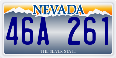 NV license plate 46A261