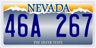 NV license plate 46A267