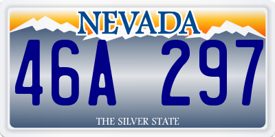NV license plate 46A297