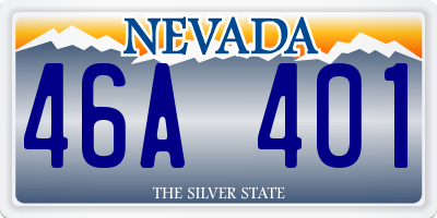 NV license plate 46A401