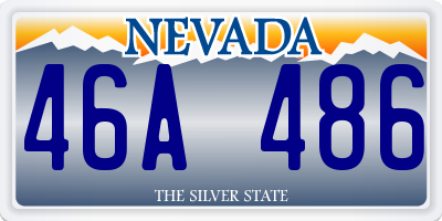 NV license plate 46A486