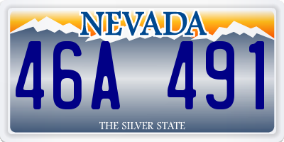 NV license plate 46A491