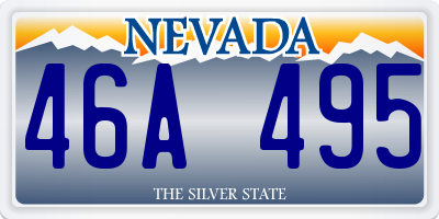 NV license plate 46A495