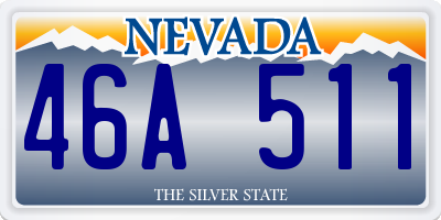 NV license plate 46A511
