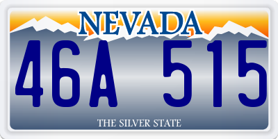 NV license plate 46A515