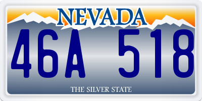 NV license plate 46A518