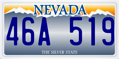 NV license plate 46A519