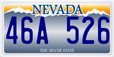 NV license plate 46A526