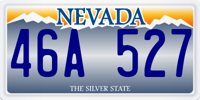 NV license plate 46A527