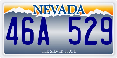 NV license plate 46A529