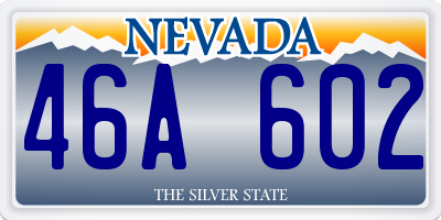 NV license plate 46A602